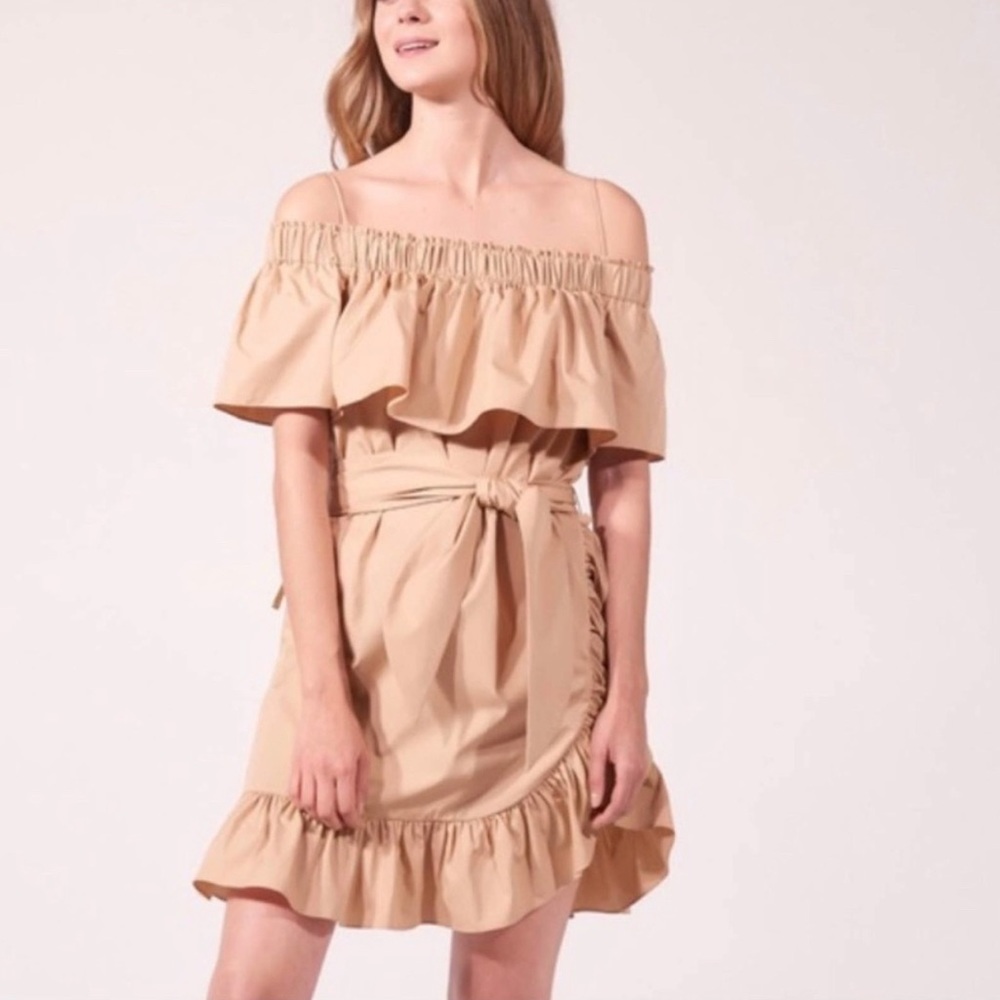 Sandro Paris Off the Shoulder Mini Dress
